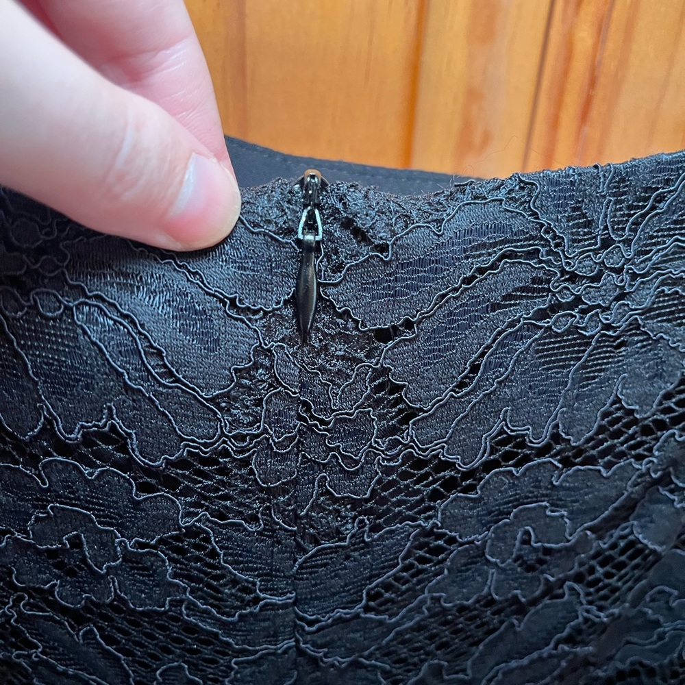 Zara Black Lace Maxi Skirt Size Large - Picture 6 of 7